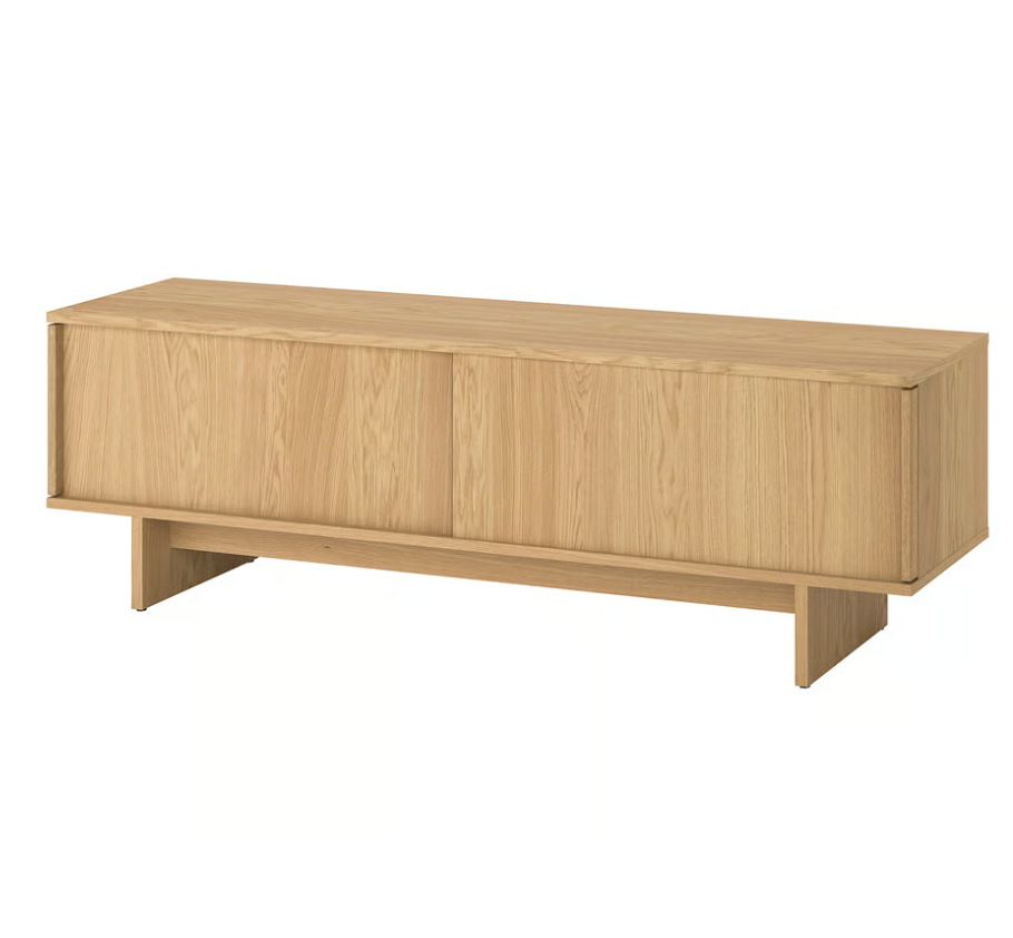 Minimalist Oak Media Console
