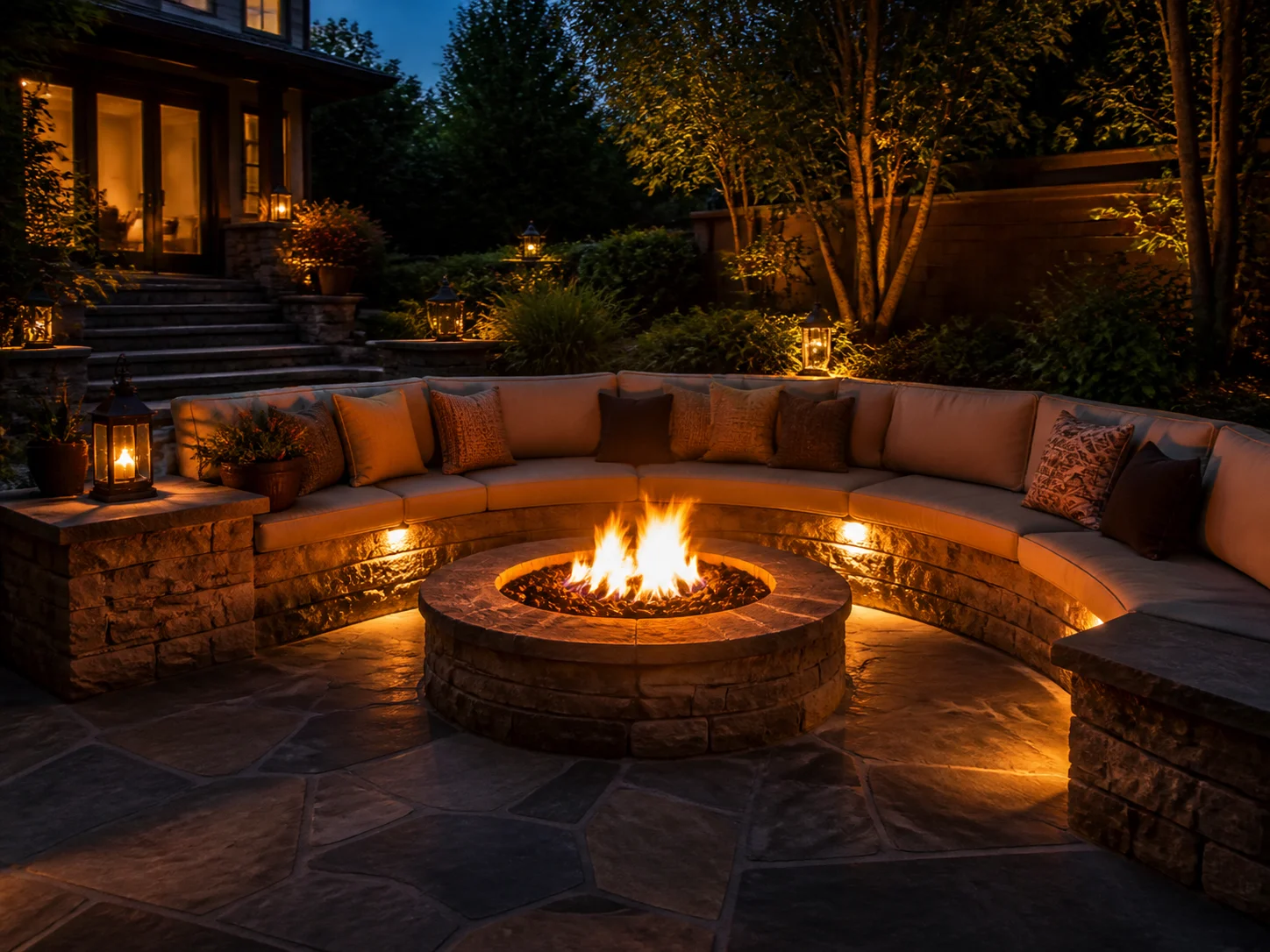 Example prompt button cycling through rotating backyard ideas