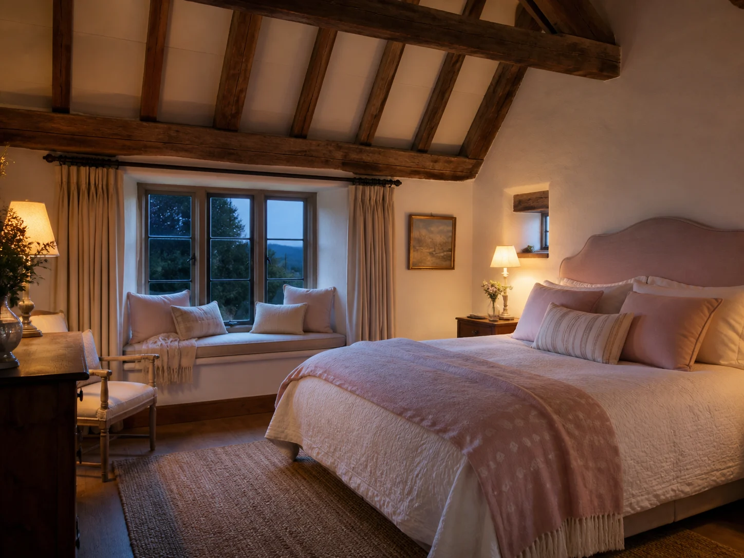 Example prompt button cycling through rotating bedroom ideas