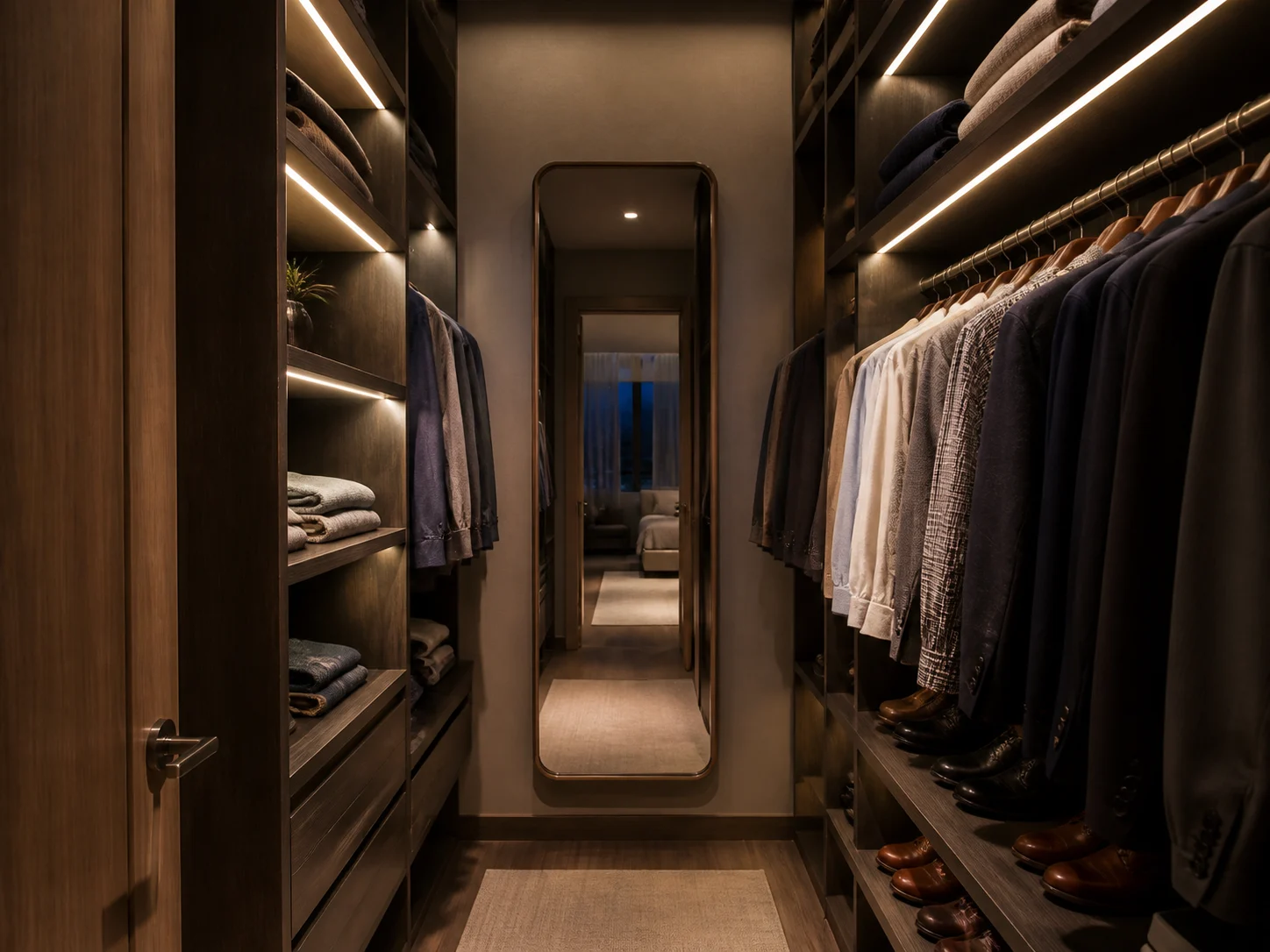 Example prompt button cycling through rotating closet ideas