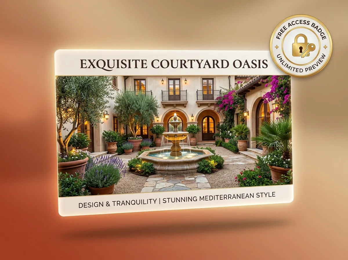 Kostenloses AI Courtyard Design Tool mit sofortigem Browser-Zugriff