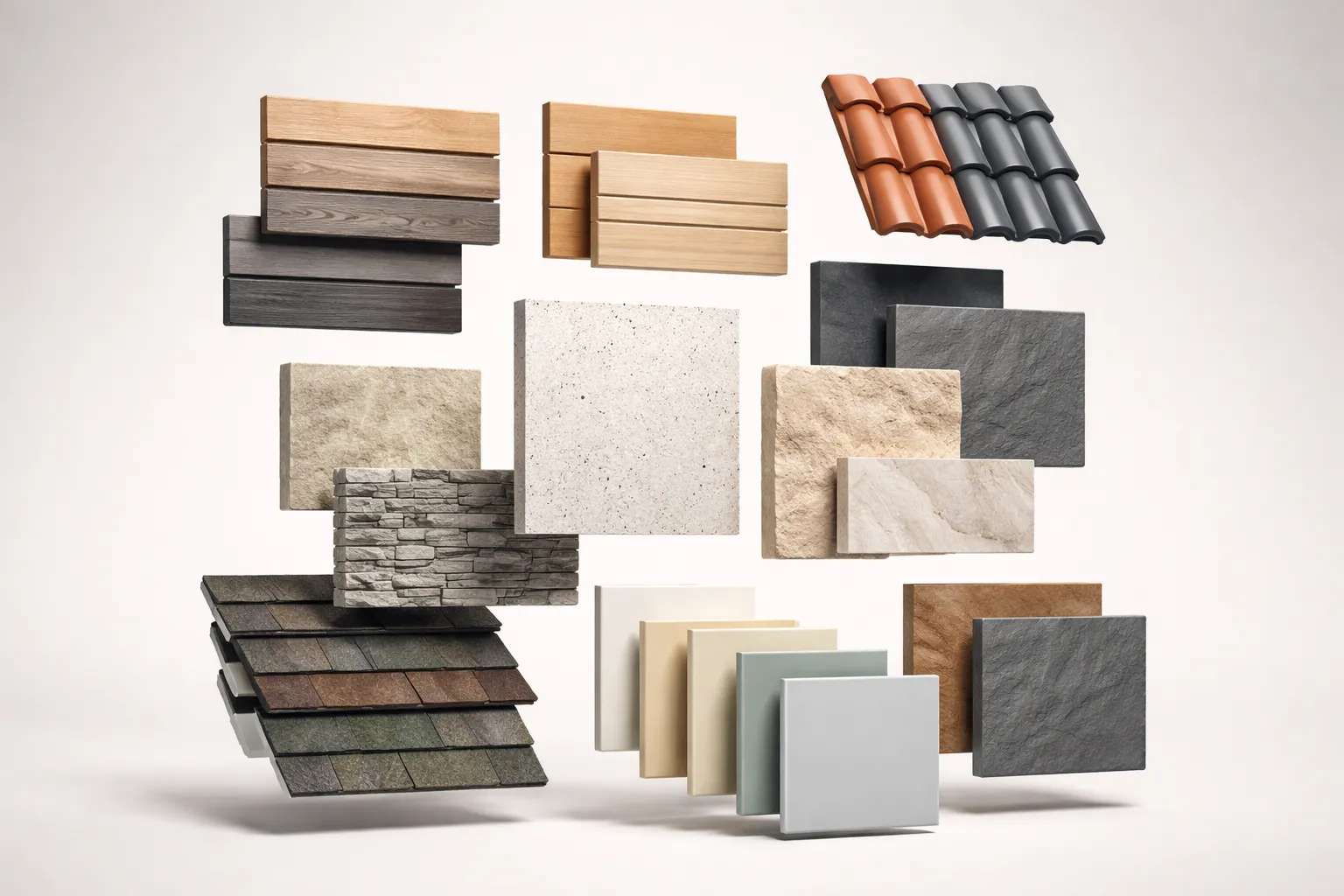 Collezione di stili architettonici disponibili nello strumento AI visualizzatore casa gratuito