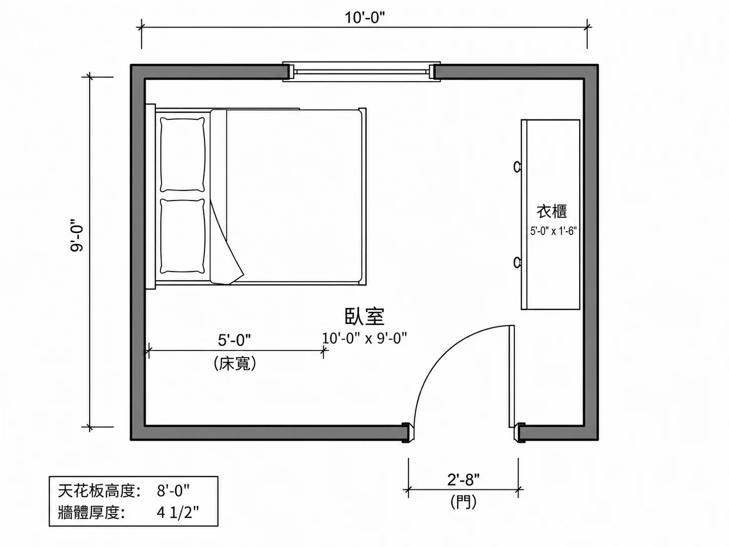 平面圖製作工具畫布顯示按比例精準繪製的牆體