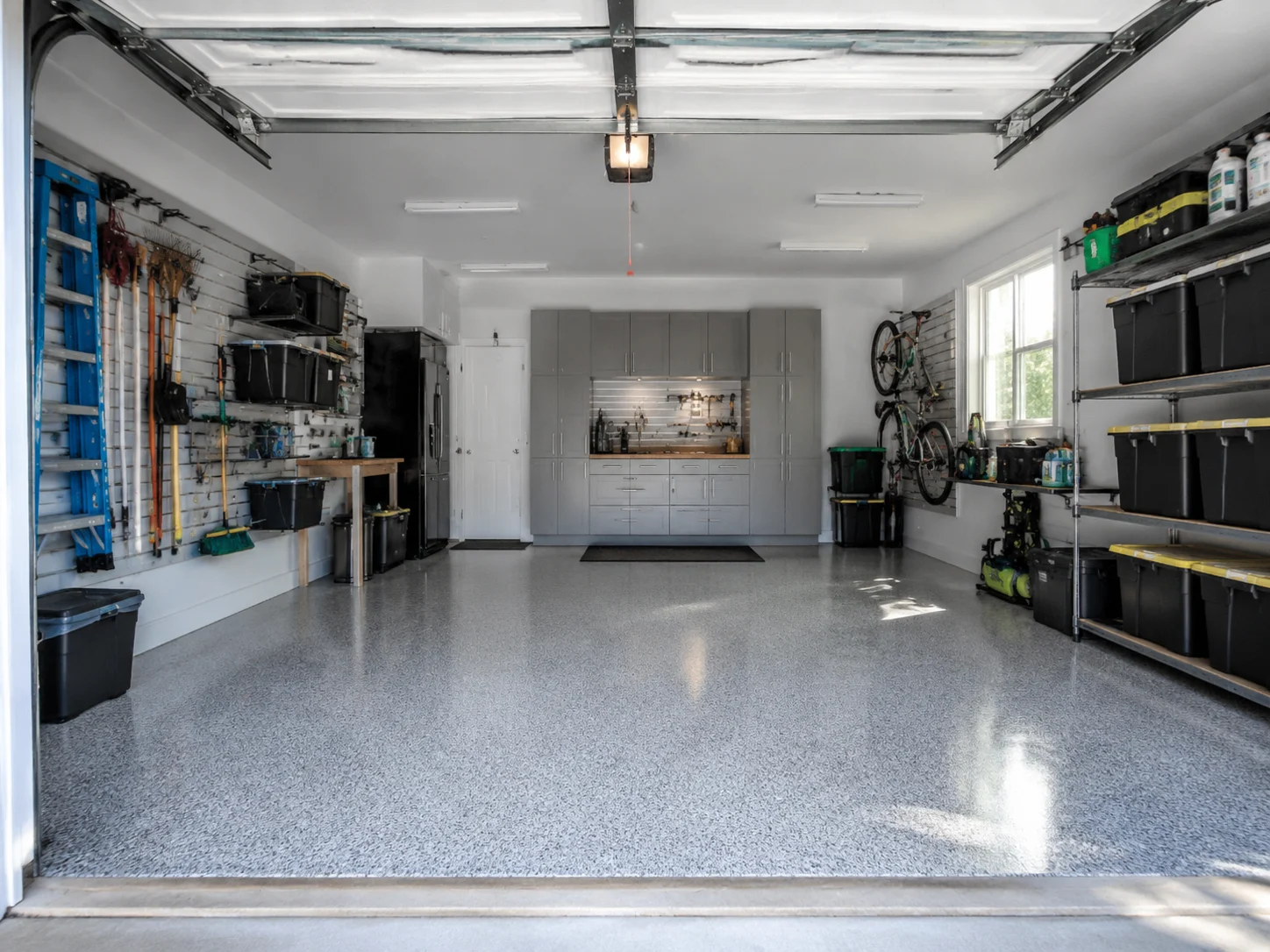 Clean organized garage representing an instant free planner result