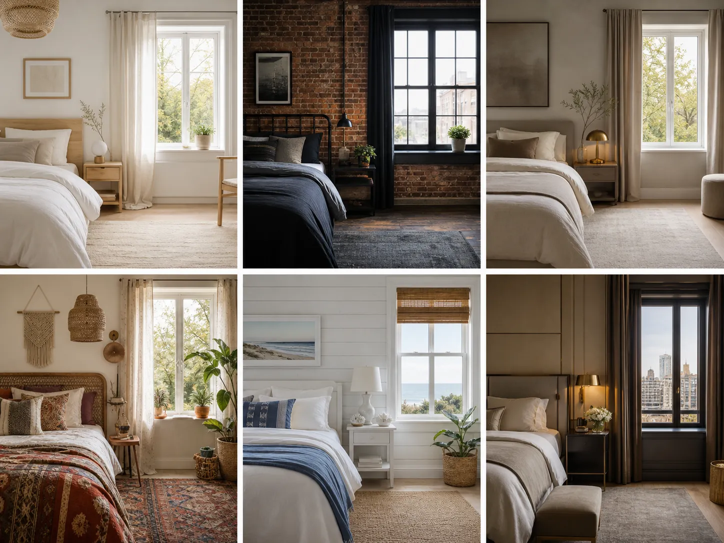 Grid of interior design styles available in the AI interior design generator