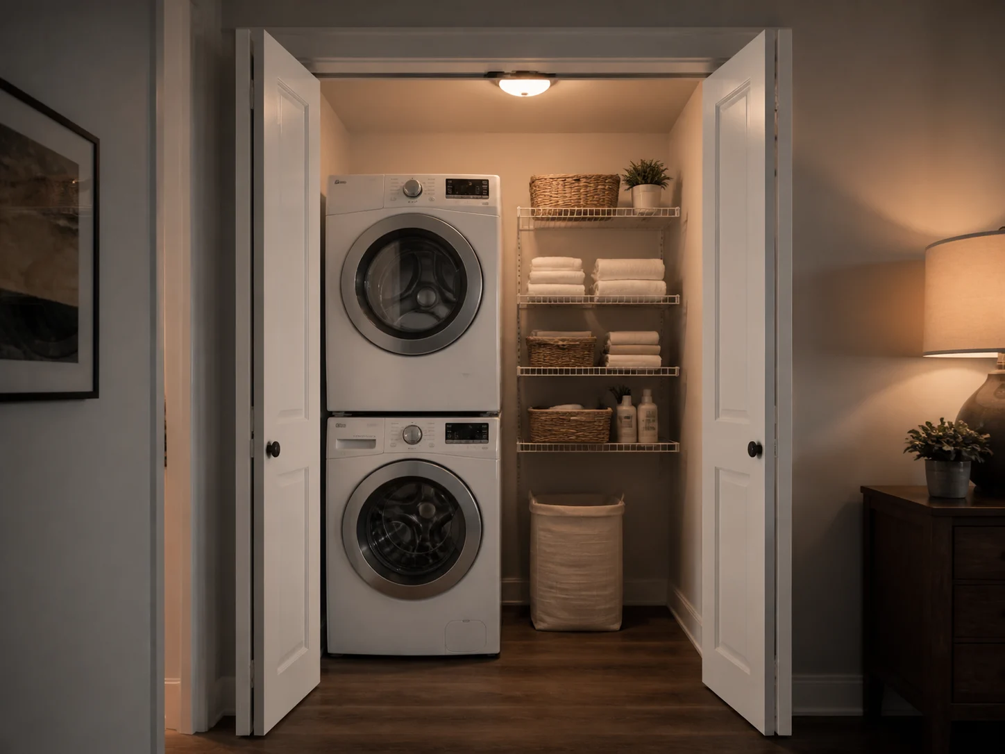 Example prompt button cycling through rotating laundry room ideas