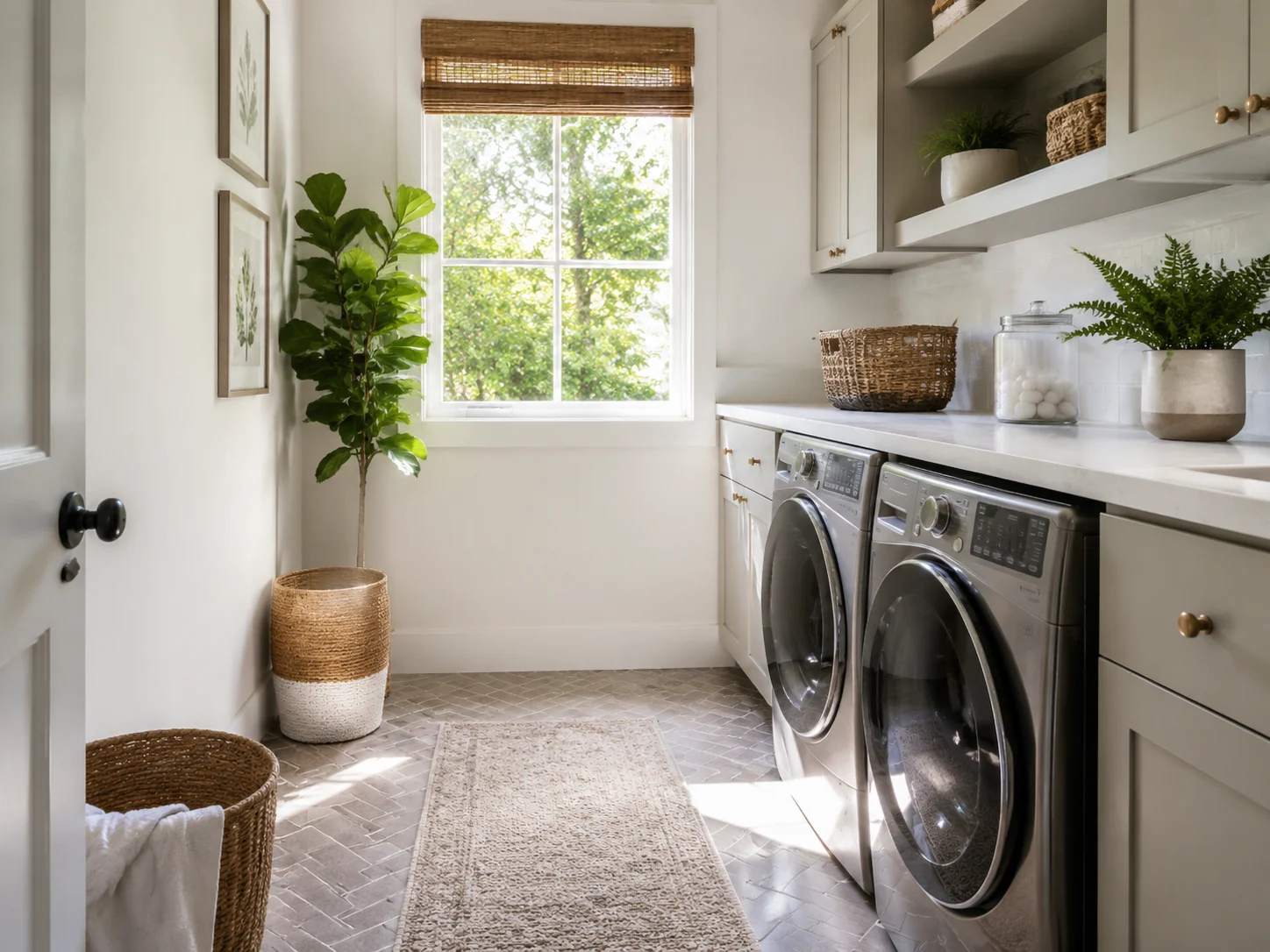 Bright clean laundry room representing an instant free design result