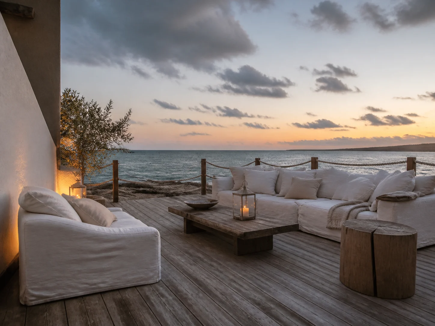 Example prompt button cycling through rotating patio ideas