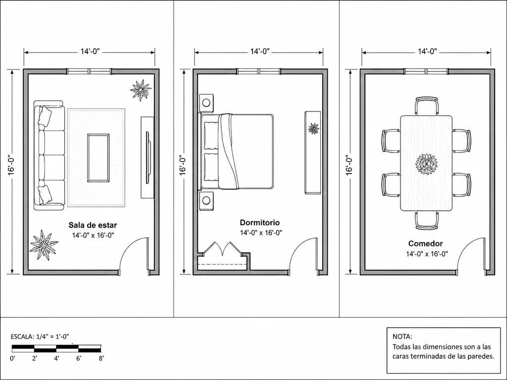 Biblioteca de símbolos de mobiliario del planificador de habitaciones