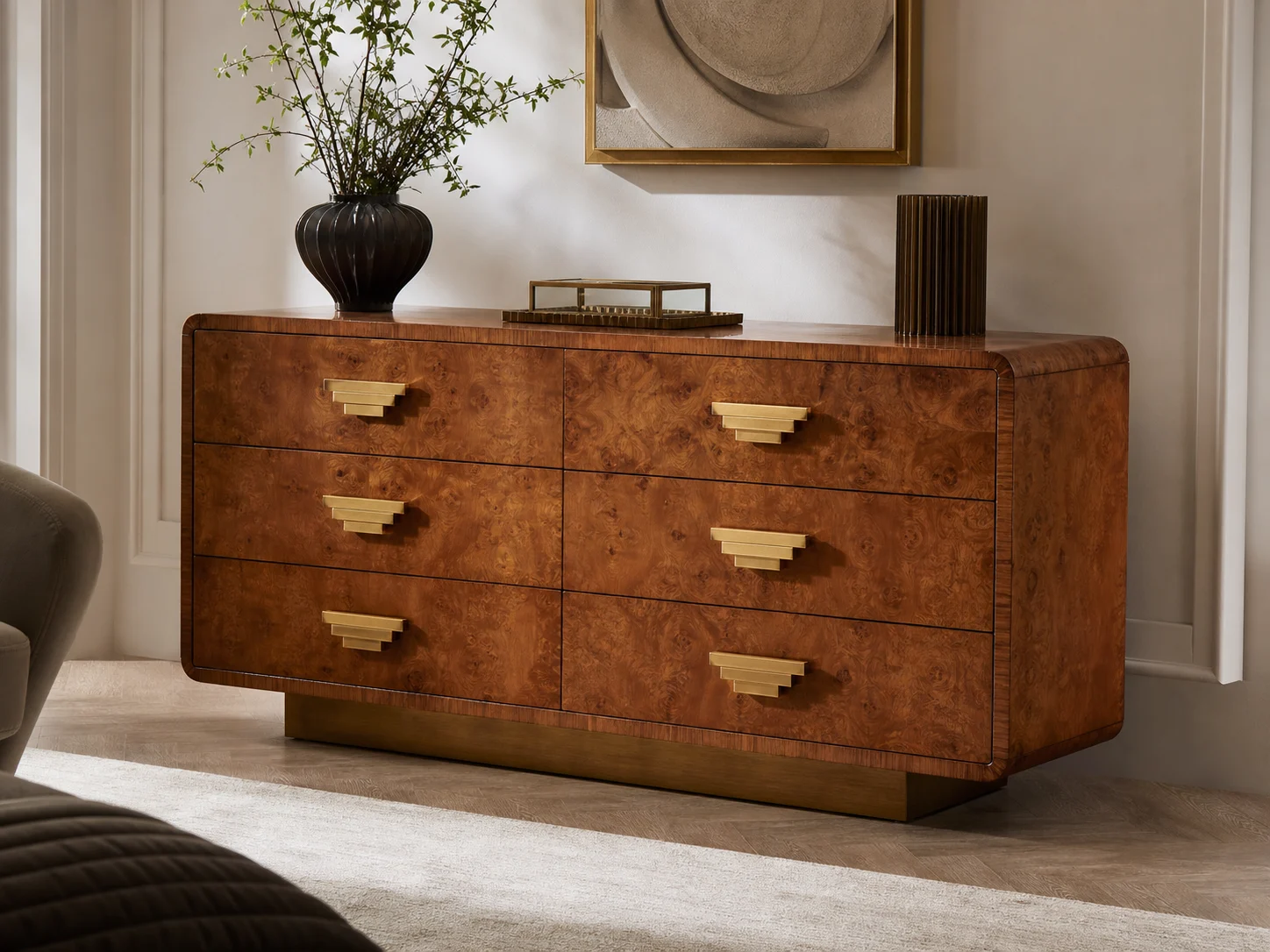 Burl Wood Dresser