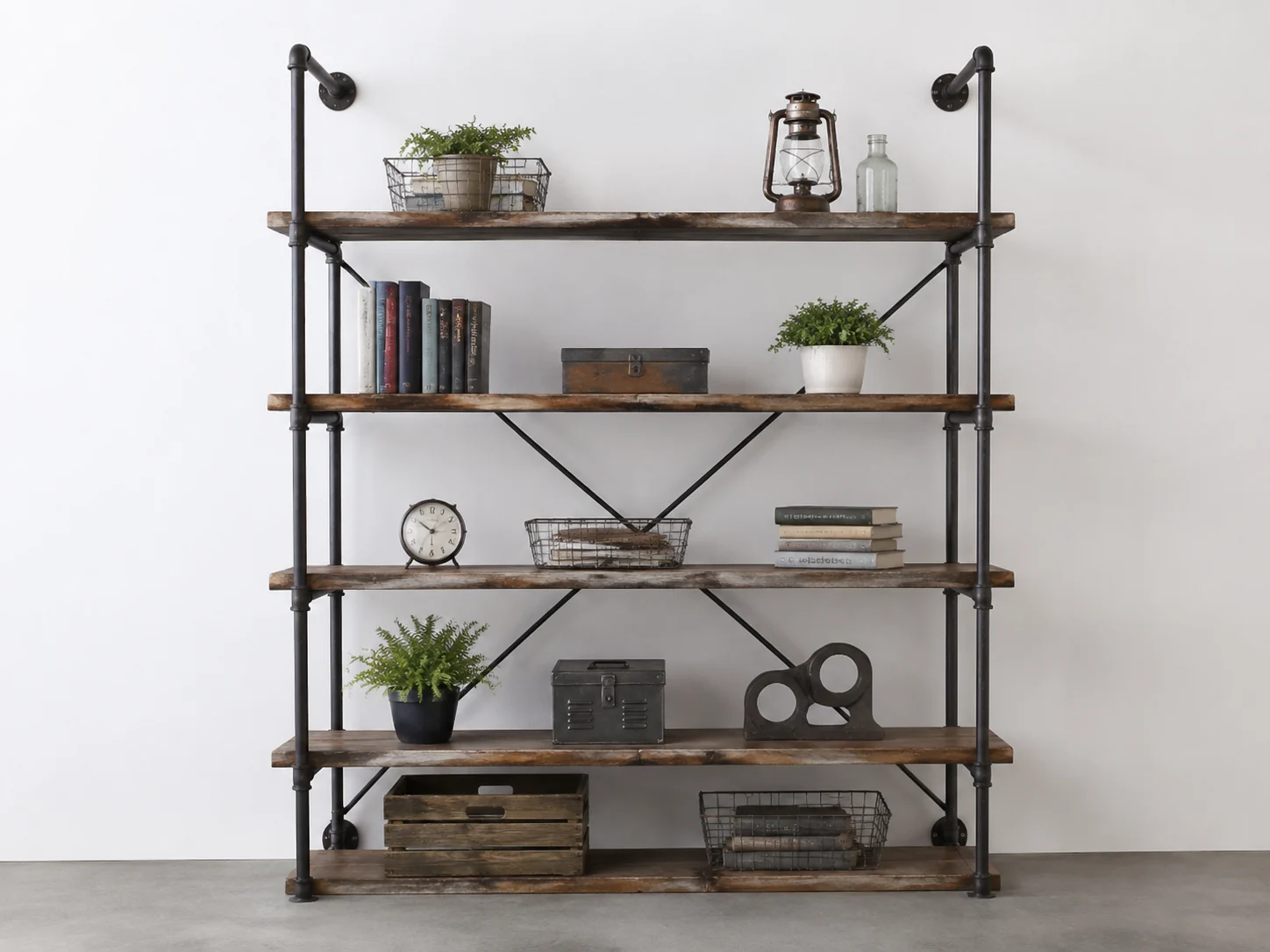 Metal Frame Bookshelf